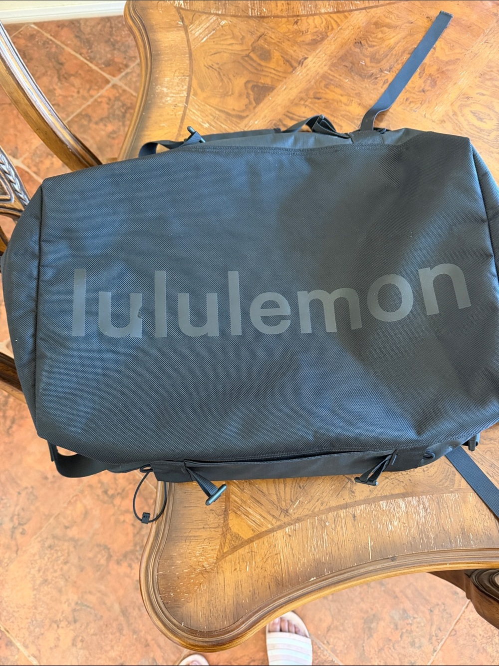 lululemon athletica Black Duffel Bag - Sleek Travel & Gym Carry